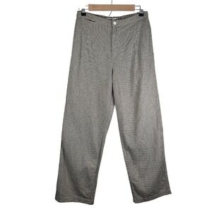 INES‎ DE LA FRESSANGE x Uniqlo Striped Linen Cotton Wide Leg Pants Womens Size S